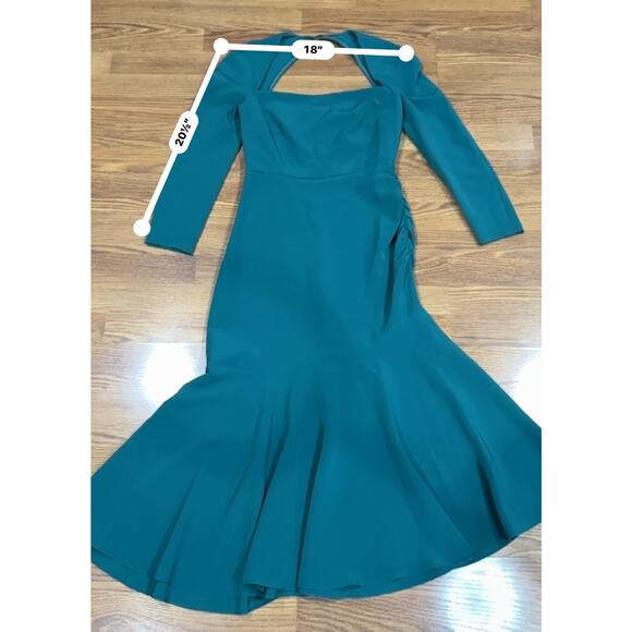 Sachin & Babi green Sharlize Asymmetric Cutout Midi Dress size 4 - Picture 8 of 15